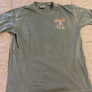 Vintage Miami University Football Tee Size Medium